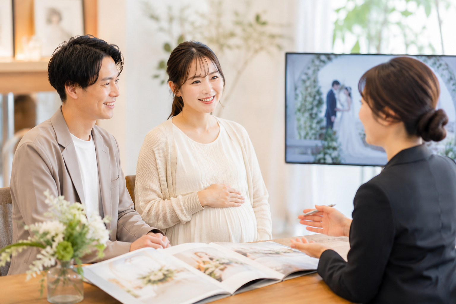 赤ちゃんを迎える喜びも、結婚式の夢も。どちらも叶えませんか？